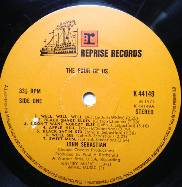 John Sebastian : The Four Of Us (LP, Gat)