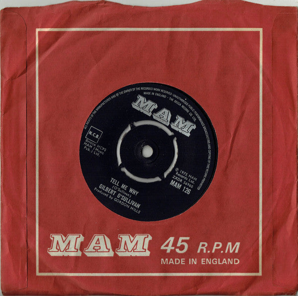 Gilbert O'Sullivan : You Are You (7", Single)