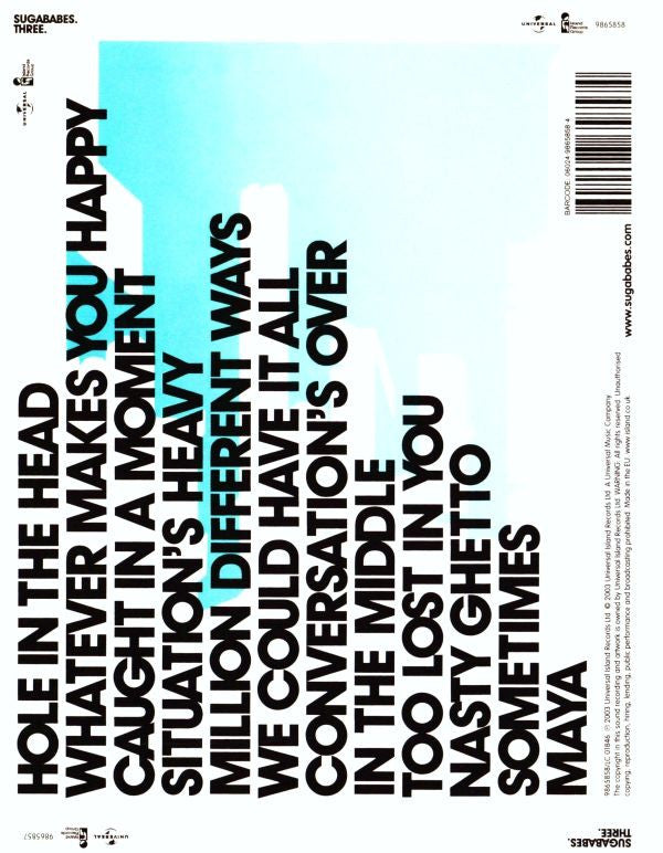Sugababes : Three (CD, Album)