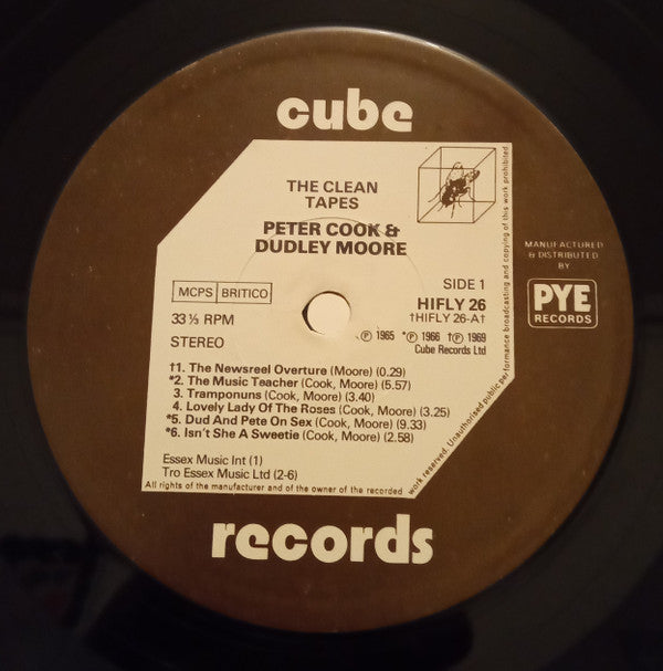 Peter Cook & Dudley Moore : The Clean Tapes [The Very Best Of Peter Cook & Dudley Moore] (LP, Comp)