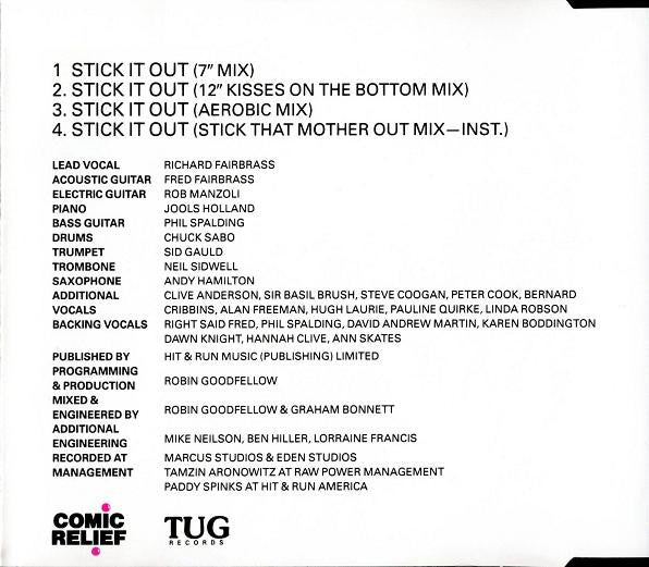 Right Said Fred : Stick It Out (CD, Maxi)