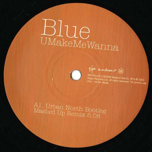 Blue (5) : UMakeMeWanna (12", Promo)