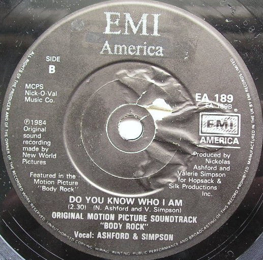 Maria Vidal : Body Rock (7", Single)