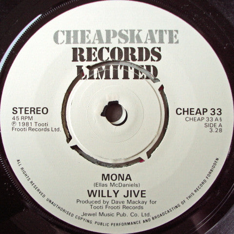 Willy Jive : Mona (7", 4 P)