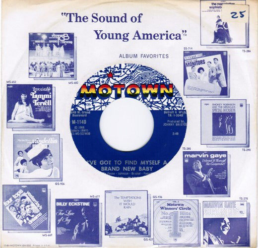 David Ruffin : My Whole World Ended (The Moment You Left Me) / I've Got To Find Myself A Brand New Baby (7", Single, Styrene)