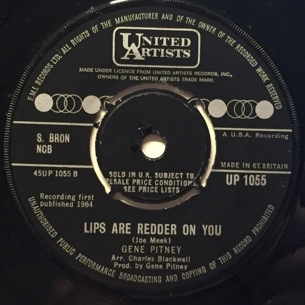Gene Pitney : I'm Gonna Find Myself A Girl (7")