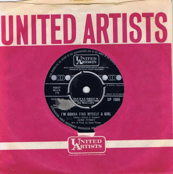 Gene Pitney : I'm Gonna Find Myself A Girl (7")