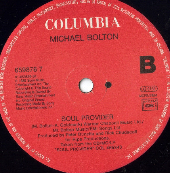 Michael Bolton : Said I Loved You...But I Lied (7", Single)