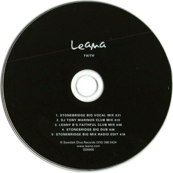 Leana (2) : Faith (CD, Maxi, Promo)