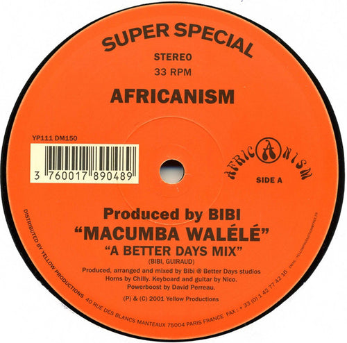 Africanism : Macumba Walélé (12")