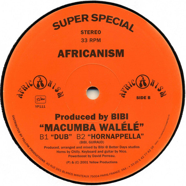 Africanism : Macumba Walélé (12")