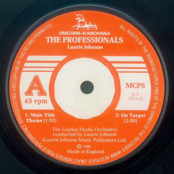 The London Studio Orchestra Conducted By Laurie Johnson : The Professionals / The New Avengers (7", Single)