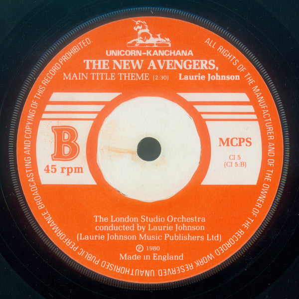 The London Studio Orchestra Conducted By Laurie Johnson : The Professionals / The New Avengers (7", Single)