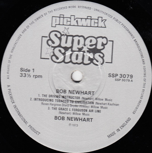 Bob Newhart : Bob Newhart (LP, Comp)