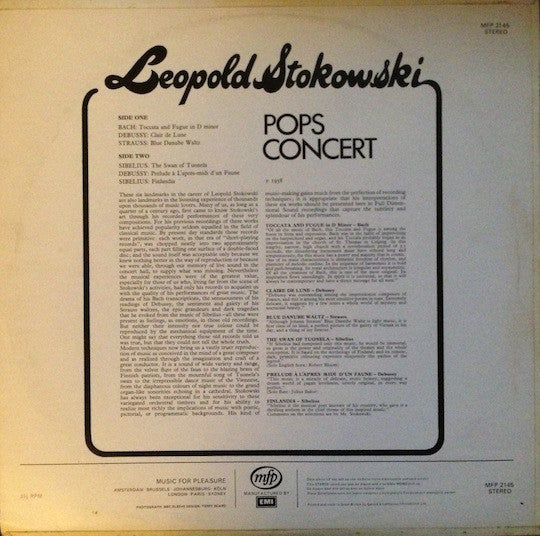 Leopold Stokowski : Pops Concert (LP, Comp, RE)
