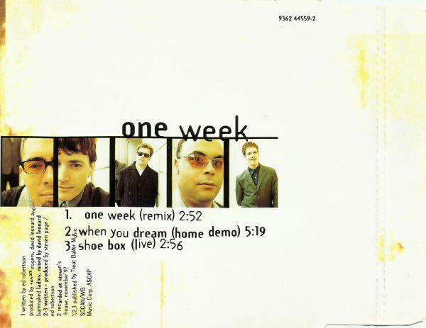 Barenaked Ladies : One Week (CD, Single)