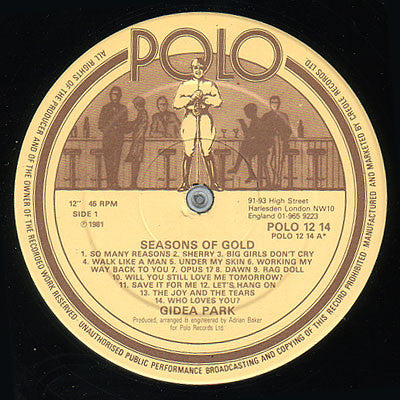 Gidea Park : Seasons Of Gold / Lolita (12")
