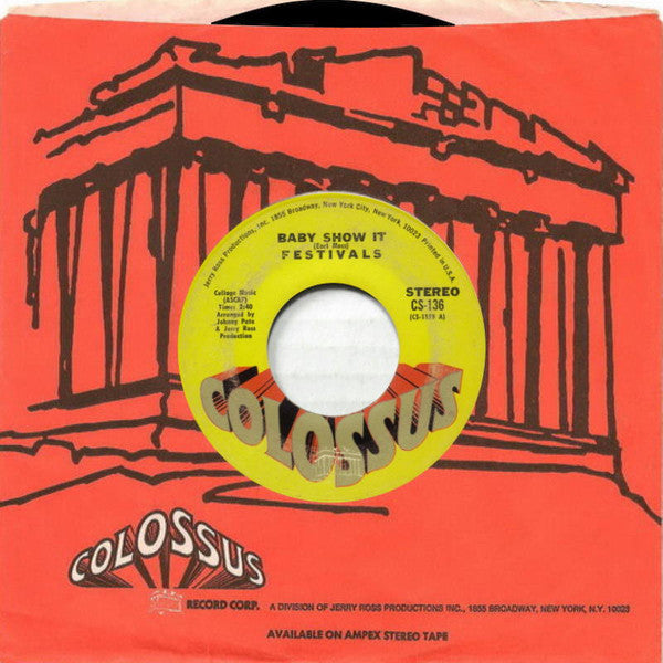 The Festivals : Baby Show It (7")