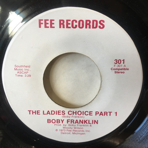 Bobby Franklin : The Ladies Choice (7")