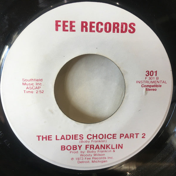 Bobby Franklin : The Ladies Choice (7")