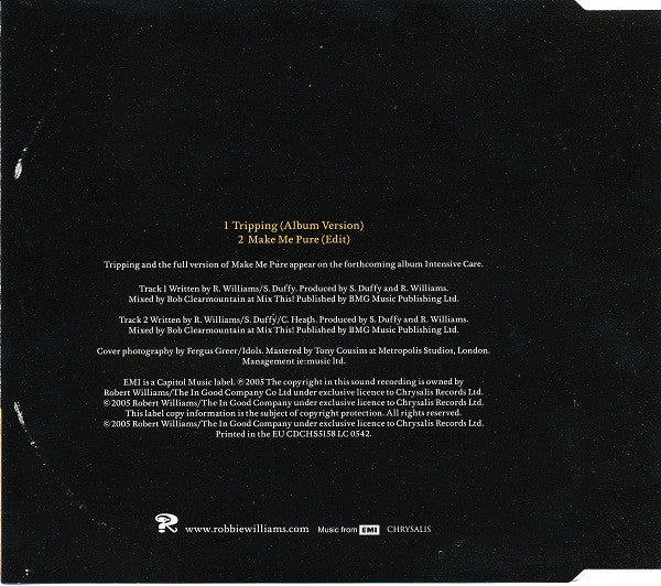 Robbie Williams : Tripping (CD, Single)