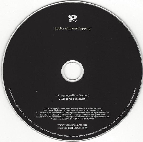 Robbie Williams : Tripping (CD, Single)