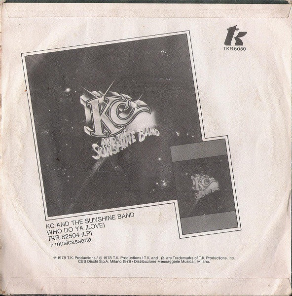 KC & The Sunshine Band : Do You Feel All Right (7")