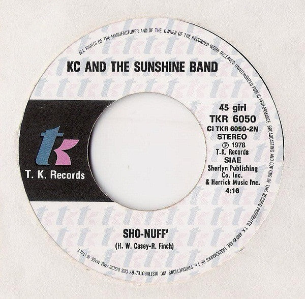 KC & The Sunshine Band : Do You Feel All Right (7")