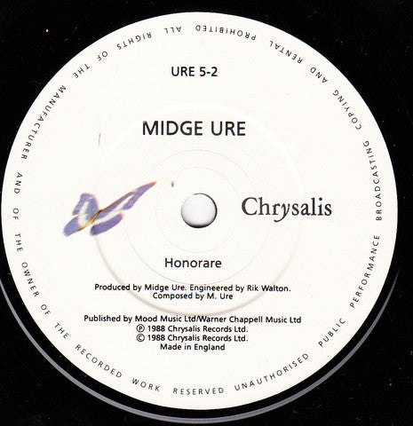 Midge Ure : Answers To Nothing (7", Single)