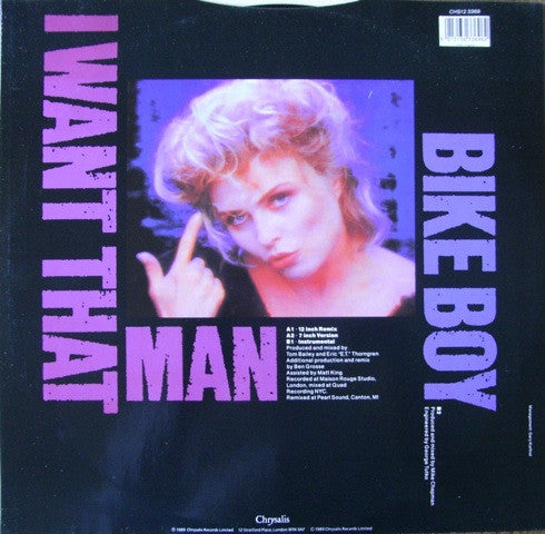 Deborah Harry : I Want That Man (12", Single)