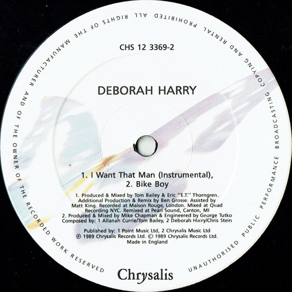 Deborah Harry : I Want That Man (12", Single)