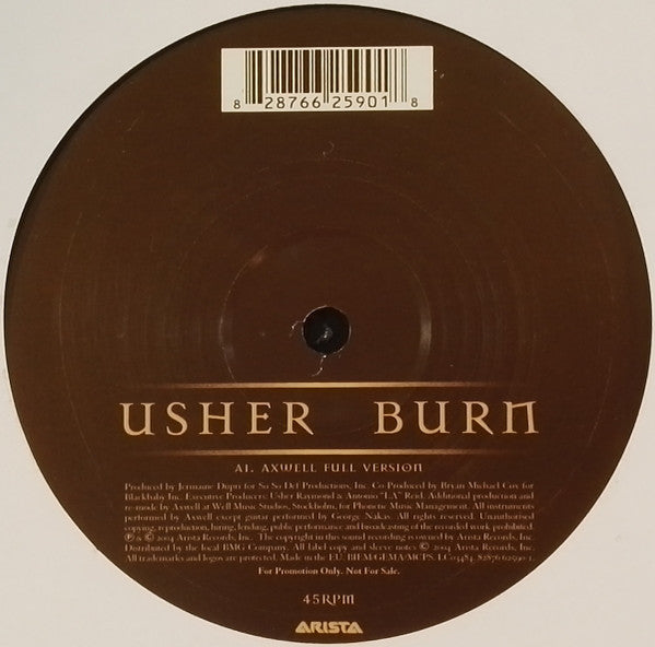 Usher : Burn (2x12", Promo)