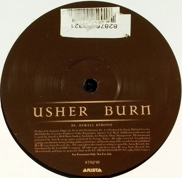 Usher : Burn (2x12", Promo)