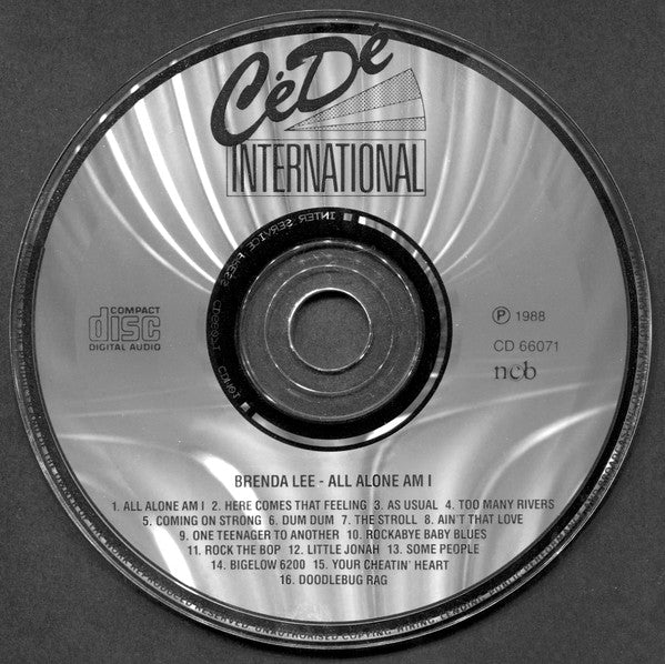 Brenda Lee : All Alone Am I (CD, Comp)