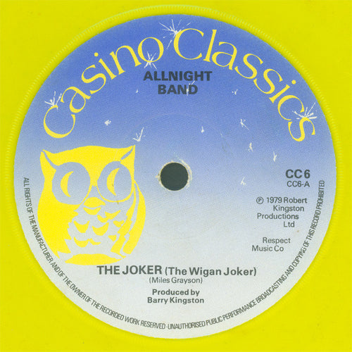 All Night Band : The Joker (The Wigan Joker) (7", Yel)