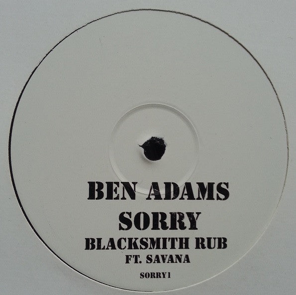 Ben Adams : Sorry (12", Promo)