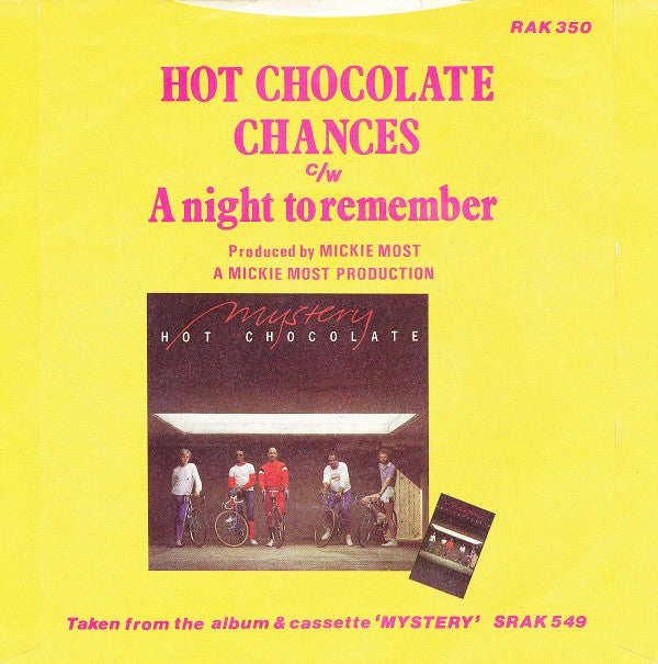 Hot Chocolate : Chances (7", Single)
