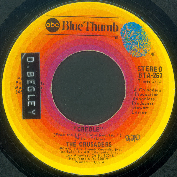 The Crusaders : Creole (7")
