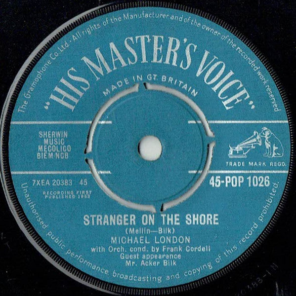 Michael London : Stranger On The Shore / Miracles Sometimes Happen (7", Single)