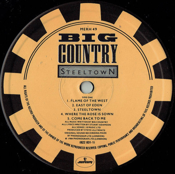 Big Country : Steeltown (LP, Album, Non)