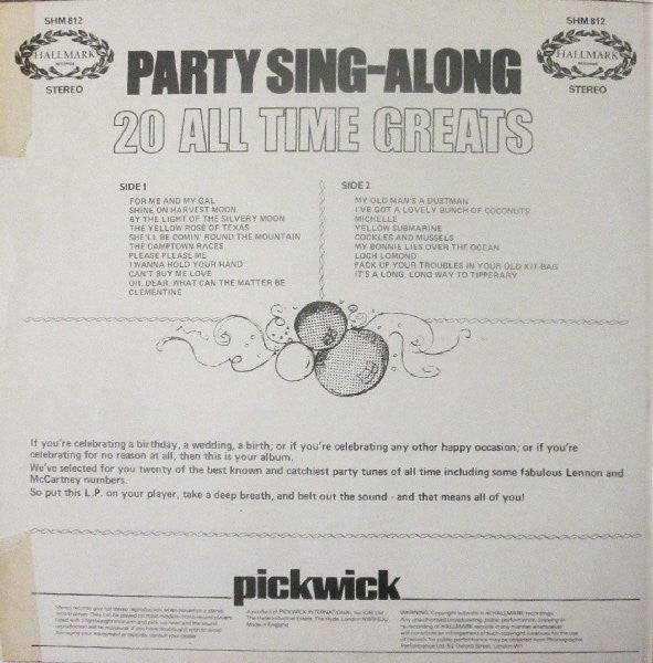 The Musicmakers : Party Sing-Along - 20 All Time Greats (LP)