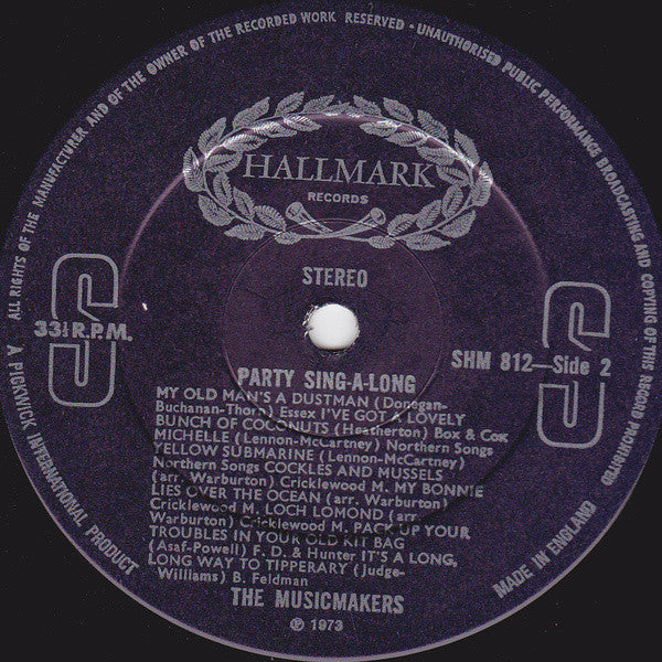 The Musicmakers : Party Sing-Along - 20 All Time Greats (LP)