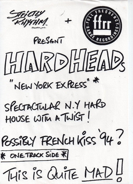 Hardhead : New York Express (12", Promo, W/Lbl)
