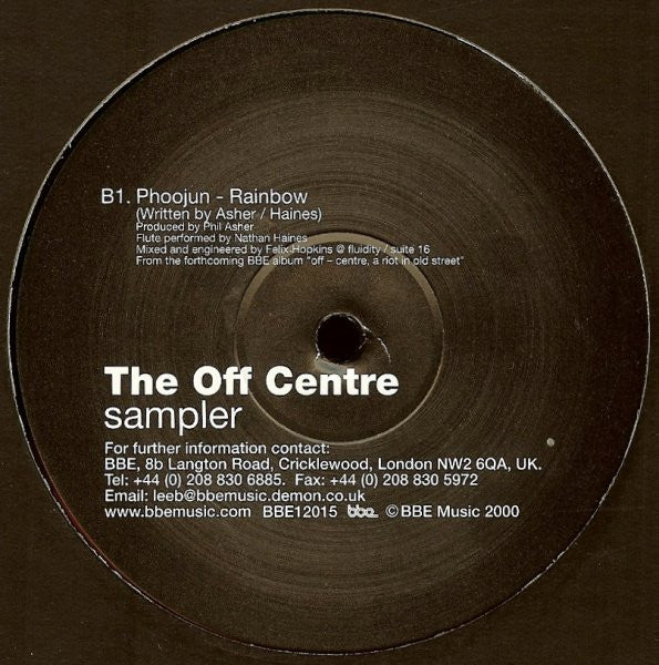 The Amalgamation Of Soundz / Phoojun : The Off Centre Sampler (12", Smplr)