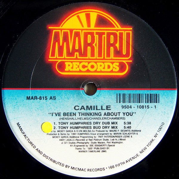 Camille (2) : I've Been Thinking About You (12", Promo)