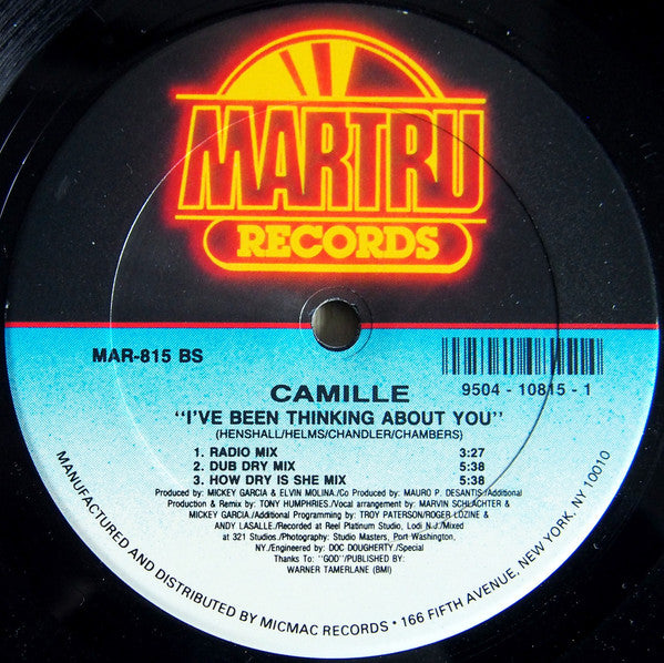 Camille (2) : I've Been Thinking About You (12", Promo)