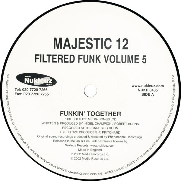 Majestic 12 : Filtered Funk - Volume 5 (12")