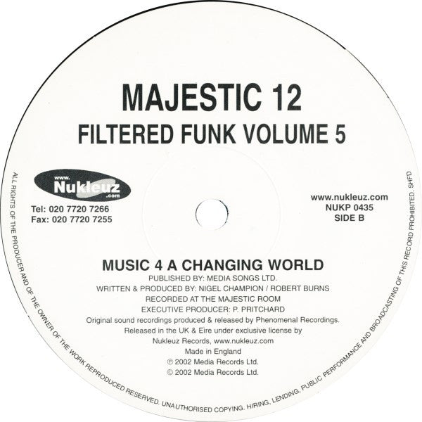 Majestic 12 : Filtered Funk - Volume 5 (12")