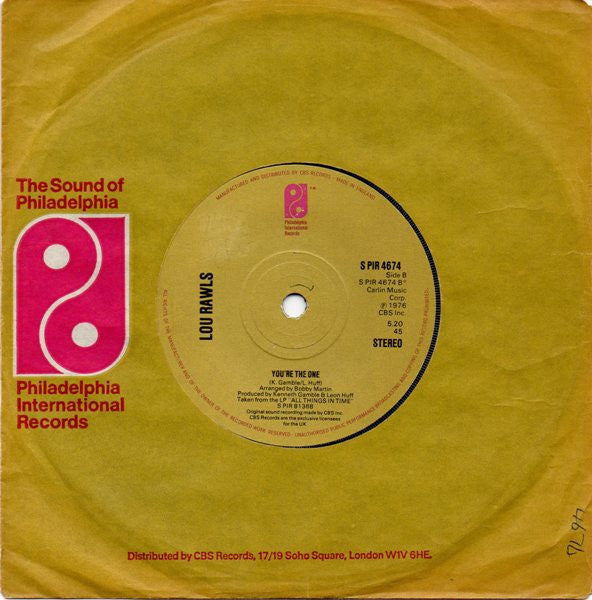 Lou Rawls : From Now On (7", Sol)