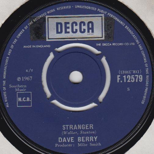 Dave Berry : Stranger (7")